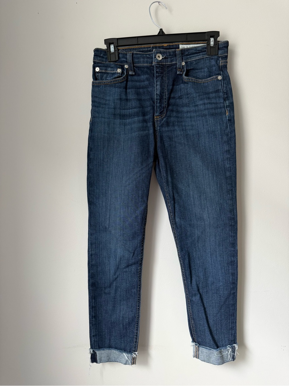 Rag & Bone Nina High Rise Ankle Skinny Jeans Dark Wash Women 27